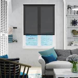 Roller Blinds: Splash Sonny Ebony Sunscreen Roller Blind
