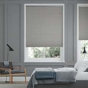 Honeycomb Blinds: DuoShade Slate Grey Pleated Blind