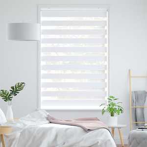 Day Night Blinds: Enjoy Soft White Zebra Roller Blind