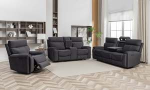Sable 3-Piece Electric Recliner Sofa Set