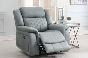 Gavin Single-Seater Electric Recliner Chair - Grey