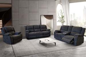 Recliner Sets: Malmo 3-Piece Fabric Recliner Set
