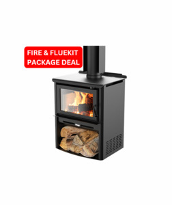 Masport Kaituna Woodstacker Freestanding Rural Wood Fire