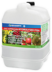 Products: Hydrolysed Fish Fertiliser - JAS approved • Bio Marinus