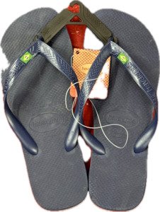 JANDALS: HAV BRAZIL LOGO NAVY 0555