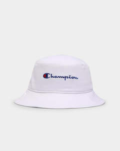 Bucket Hats: CHAMPION BUCKET HAT WHITE ZYUAN WIT
