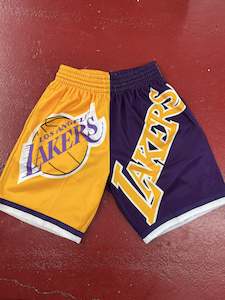 Shorts: MNLL351 BIGFACE LAKERS SHORTS
