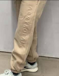 Arby: ARBY N OPAL EMBOSSED CARAMEL PANT