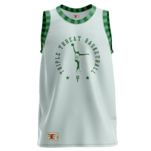 Triple Threat: TT SINGLET LIME ADULTS