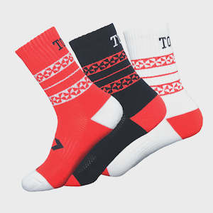 Tonga: TLSOM24456 DYNASTY TONGA SOCKS