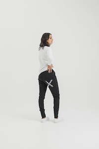 Homelee Apartment Pants And 3 4: HL100W19 HOME LEE APARTMENT PANTS BLK