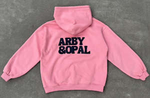 ARBY N OPAL STAPLE HOOD HOT PINK/NAVY