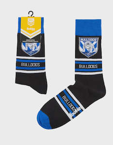 Retro League Tees: FBUL1158 BULLDOGS STRIPE SOCK