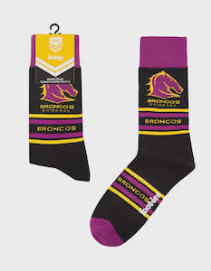 Retro League Tees: FBRI1157 BRONCOS STRIPE SOCK