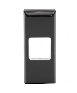 PDL661VHBK PDL 600 Grid + Switch Cover Plate Architrave 1-gang Black