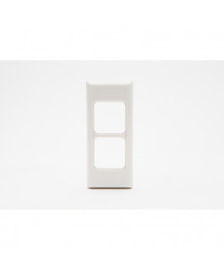 Products: PDL662VHWH PDL 600 Grid + Switch Cover Plate Architrave 2-gang White