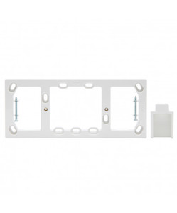 PDL640SC PDL 600 Mounting Block Square Conduit 4-gang White