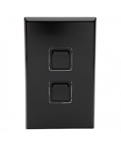 Switches: PDL682BK - PDL 600 Switch Vertical 2-gang 20A - Black