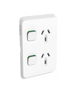 Products: PDL392-VW PDL Iconic Double Switched Socket Vertical 10A Vivid White