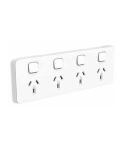 Products: PDL395H4-VW PDL Iconic Switched Socket 4-gang 10A Vivid White