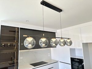 Smoky Glass Kitchen Island Light CCT 1300mm GX-P232-130