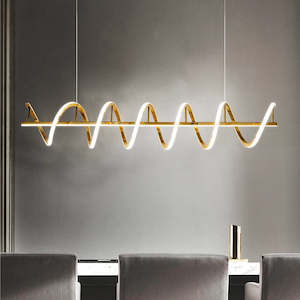 Kitchen Lighting Collection: Modern Threaded Kitchen Pendant Light PLD475-2G