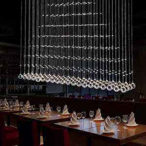 Kitchen Lighting Collection: Straight Kitchen Bar Chandelier 1000mm BWC8803