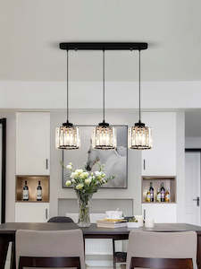Kitchen Lighting Collection: Modern Black All in one Kitchen Bar Light PLD467B