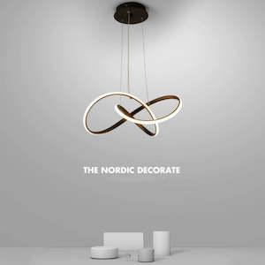 Enveloping Glow LED Modern Pendant Light in Black GX-P344-60B