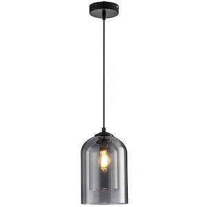 Feature Promotion: Double Glazed Smoky Glass Pendant PLD482SG