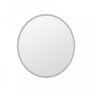 600mm Round LED Wall Mirror with Dimister Touch Switch 3 Colours Lighting on 20mm Rim