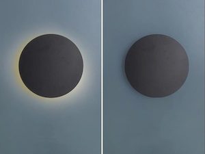 Decor Wall Light: Round Black Color LED Wall Light GX-W108B