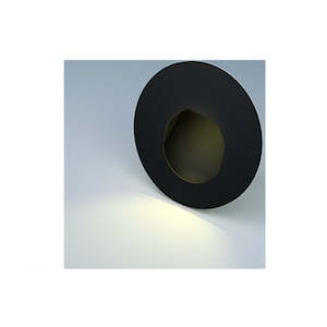 Decor Wall Light: Auva - ROB 3W 3000K Cutout 65mm - WL3019-R-BK