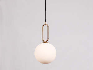 Single Pendant: Modern Glass Pensant Light Gold  GX-P131