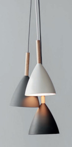 Single Pendant: GRAY Small Simple Island Bar Light Modern looking PL0118G