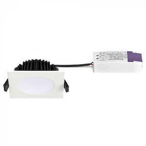 Square Low Profile LED CCT Downlight in White GS-LDE90S-WH