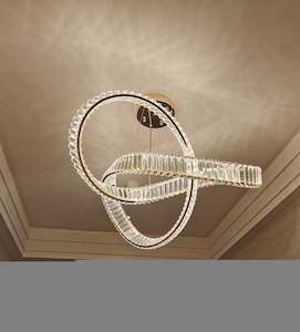 Contemporary Twisted Design Crystal Chandelier CD6029C