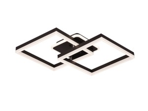 Ceiling Lights: Modern LED Ceiling LIGHT Black GX-C160