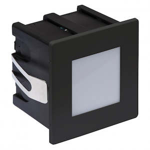 Accessories: LED Recessed Step Wall Light Black