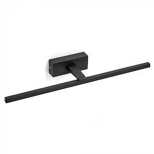 Mirror Light: Loxley 12W LED Picture / Mirror / Bathroom Light Black DLW-12-BL