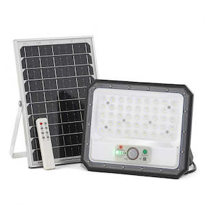 Outdoor Lights: NOX Solar PIR Sensor Flood Light GS-PVF127-BL