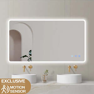 1200*750 Rectangle LED Mirror with Motion Sensor And Demister Touch Switch 3 Col&hellip;