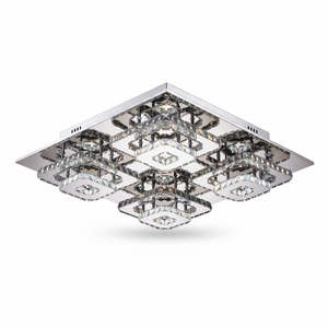 Modern Chandelier: Square Double-Tiered Ceiling Chandelier - 4 Head CD67-4