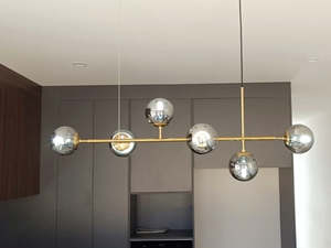 Contemporary Glass LED Single Pendant Light