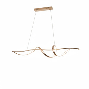 Kitchen Lighting Collection: LED Kitchen Bar Gold Pendant Light 1200mm - Twist Luna