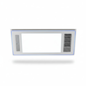 Bathroom Heat Light Fan: Large 3-in-1 Bathroom Heater Fan Light | 2200W Heating + Dual Fan + LED Light | Ceiling Mounted 600mm