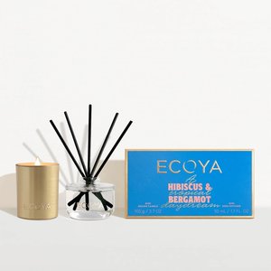 Products: ECOYA Hibiscus & Bergamot Mini Gift Set - 2025 Holiday Collection - Ligne Roset NZ - Auckland New Zealand