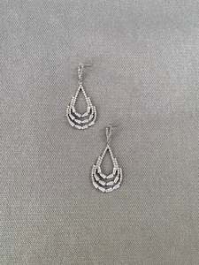 Rhea: Layered Teardrop Geometry Earrings
