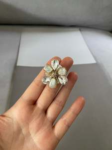 Crystal Flower Stud Earrings