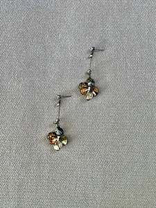 Swarovski Cluster Long Drop Earrings